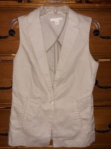 Saint Tropez Taupe Linen Vest
